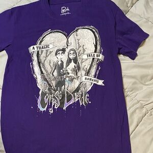 Kids Purple Graphic Tee - Themed Heart Design